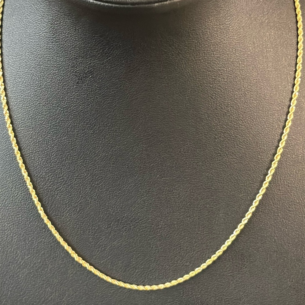✨ NEW High Quality 18k gold filled rope chain necklace 16”